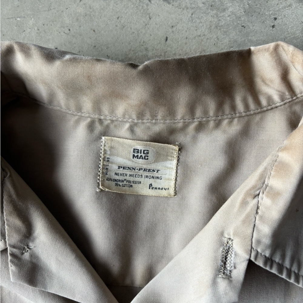 Vintage 90s Workwear Button Up Shirt | Size M - Picture 3 of 4